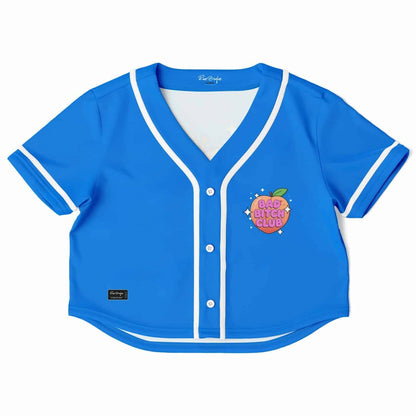 Bad bitch club Cropped Baseball Jersey