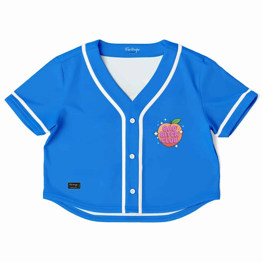 Bad bitch club Cropped Baseball Jersey