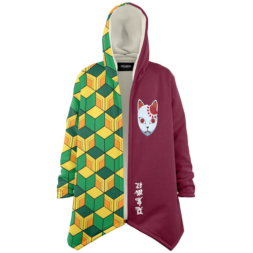 Split Green Rave Cloak