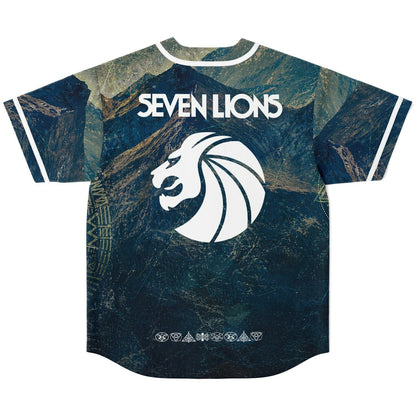 Seven Lions Dark Teal Mystical Sacred Rave Baseball Jersey