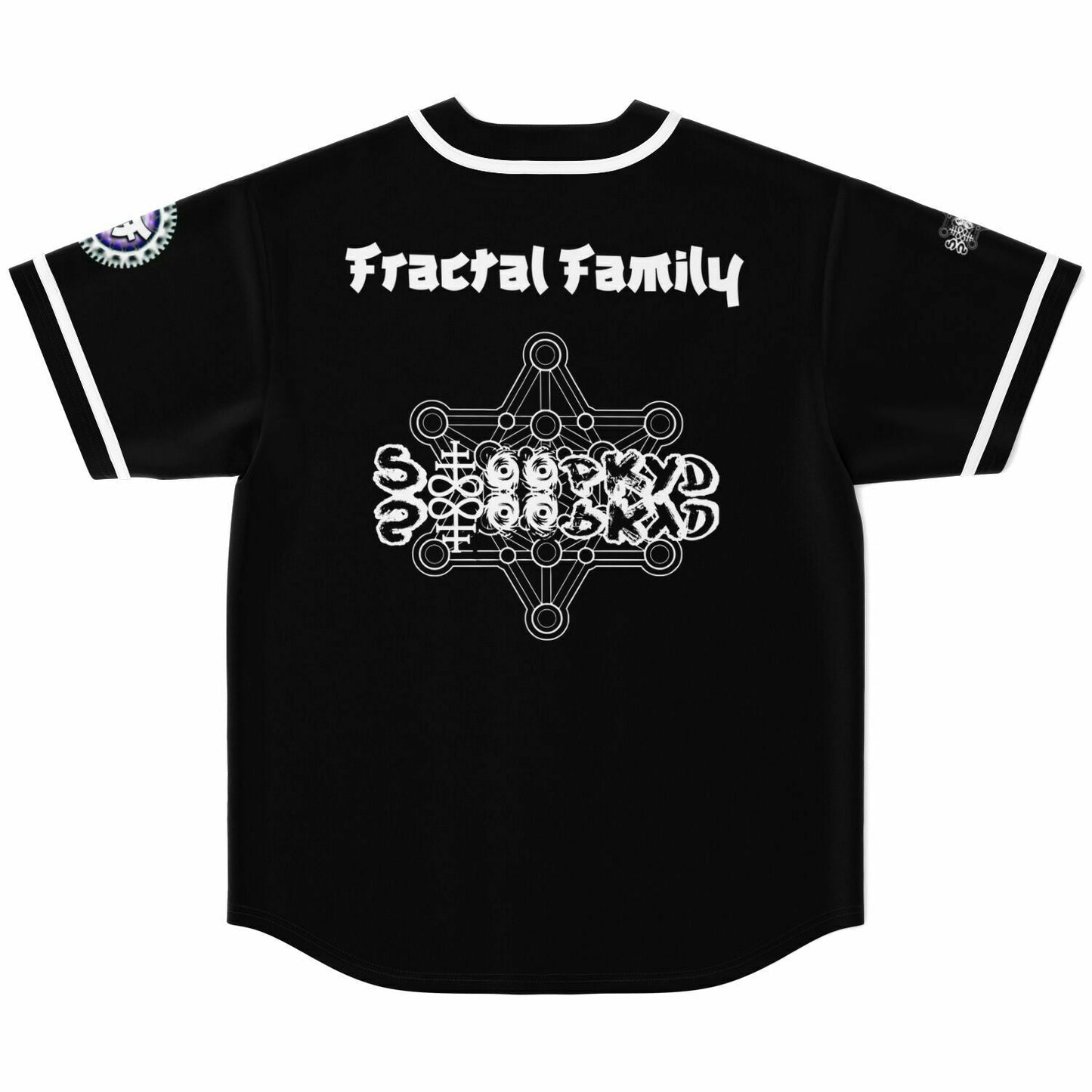 Sloppykid Black Minimal Logo Rave Baseball Jersey