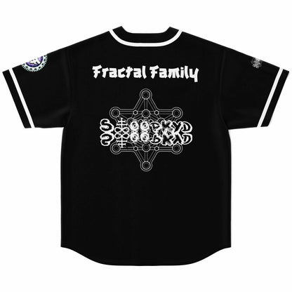 Sloppykid Black Minimal Logo Rave Baseball Jersey