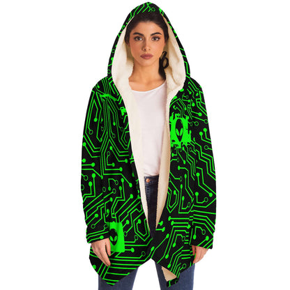 Black Circuit Board Rave Cloak