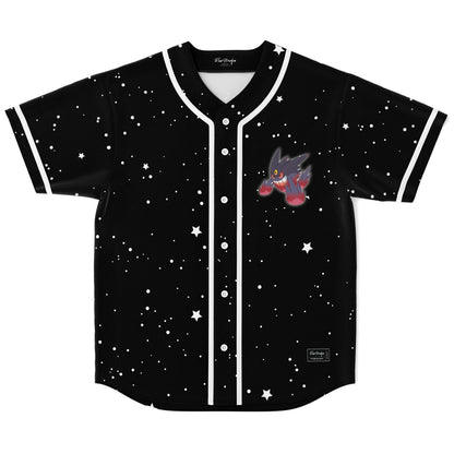 Black Starry Night Rave Baseball Jersey