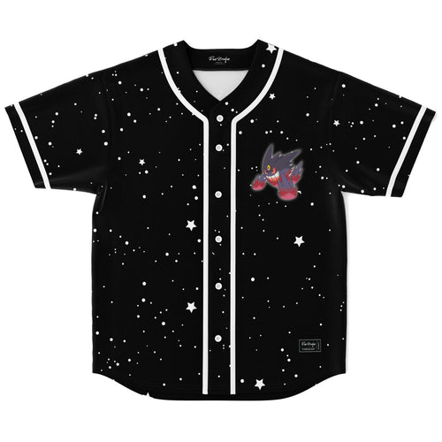Black Starry Night Rave Baseball Jersey