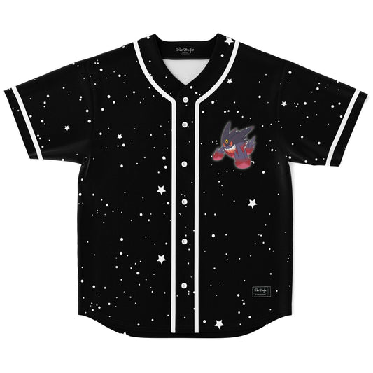 Black Starry Night Rave Baseball Jersey