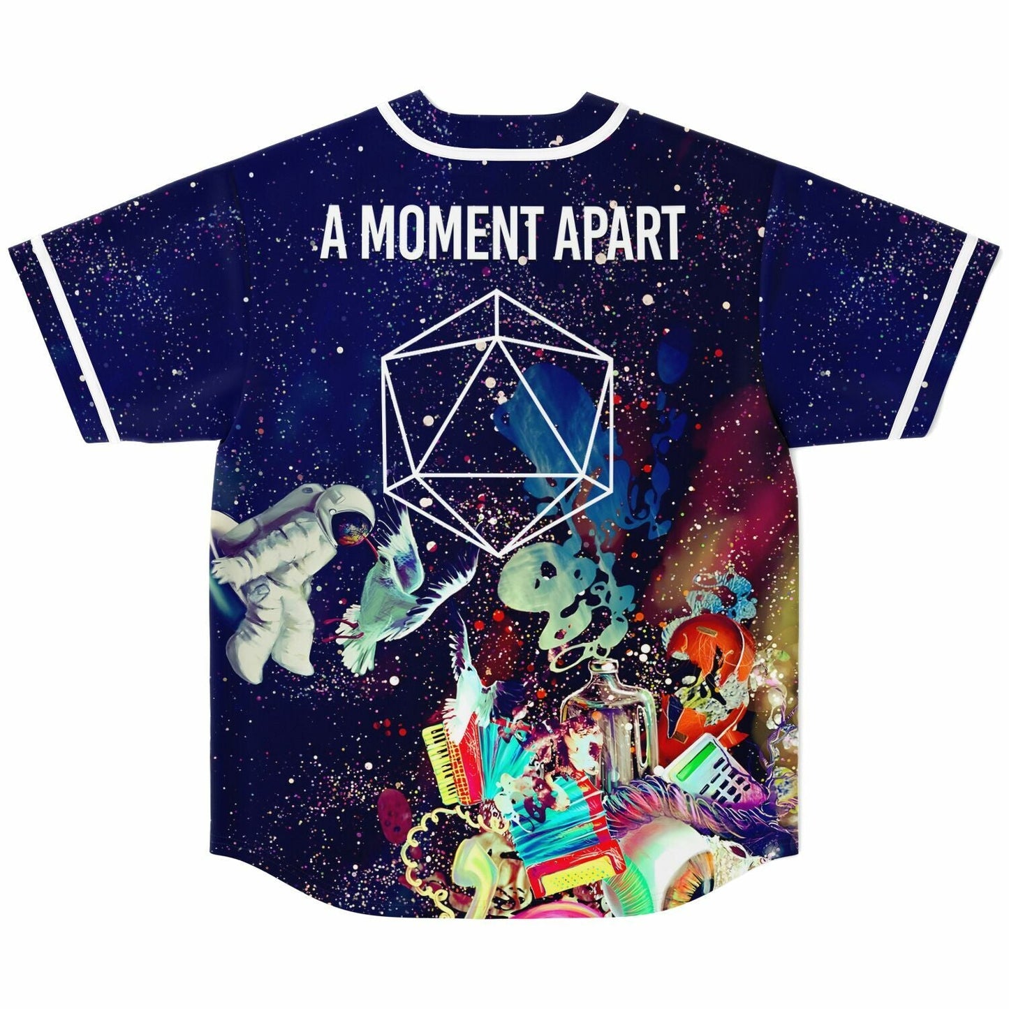 ODESZA Deep Navy Cosmic Starfield Rave Baseball Jersey