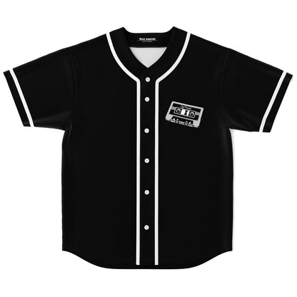 Black Old School Rave Baseball Jersey