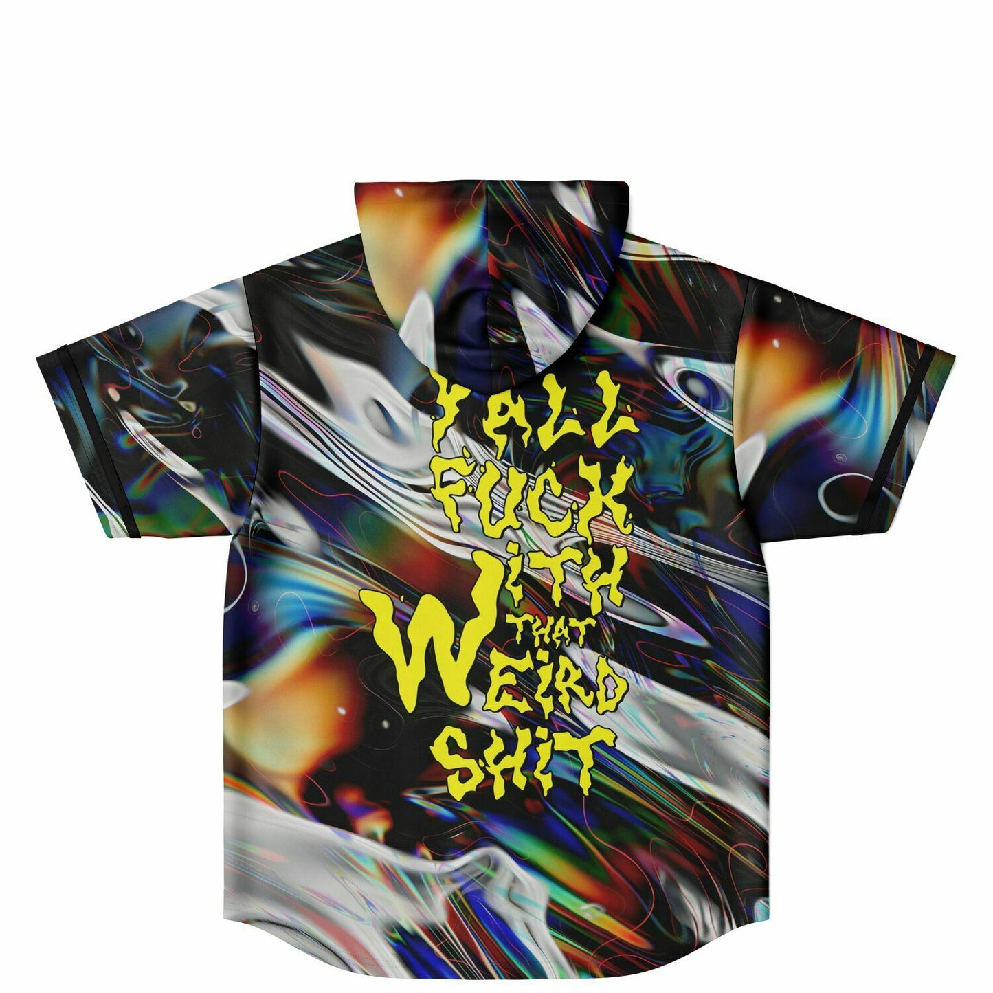 Subtronics Glitchy Liquid Rave Hooded Baseball Jersey