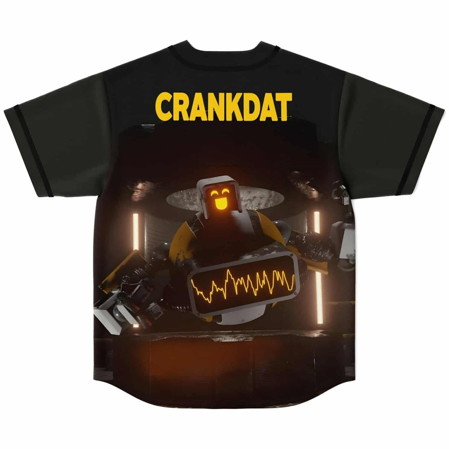 Crankdat Dark Charcoal Gear Rave Baseball Jersey