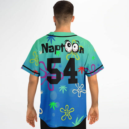 Teal Blue Bikini Bottom Rave Baseball Jersey