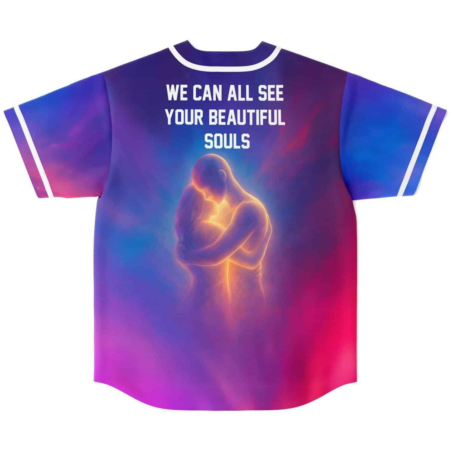 Purple Cosmic Nebula Rave Baseball Jersey