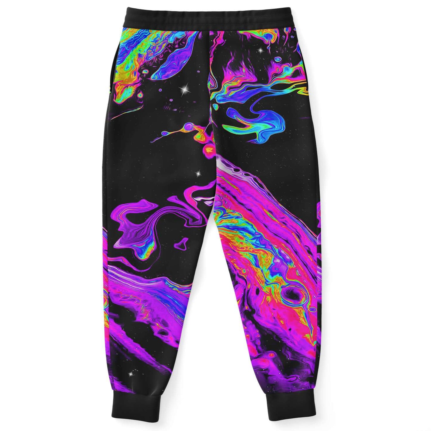 Black Psychedelic Galaxy Rave Joggers