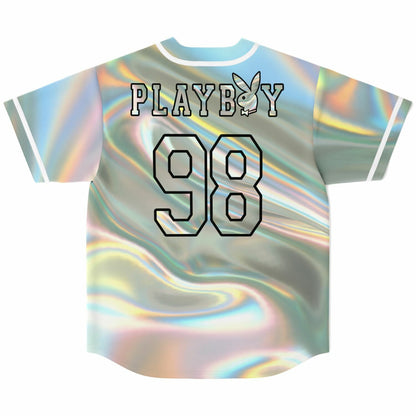Iridescent Holographic Rave Baseball Jersey