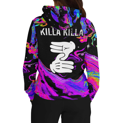 Killa Killa Neon Marble Rave Hoodie