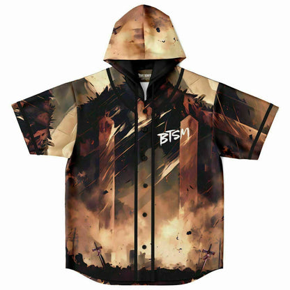 Black Tiger Sex Machine Apocalyptic Scene Rave Hooded Baseball Jersey
