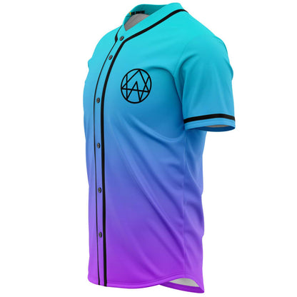 Alison Wonderland Cyan Purple Minimal Branded Rave Baseball Jersey