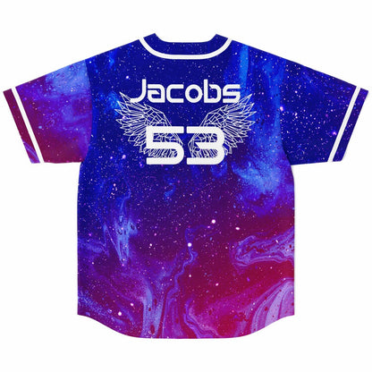 Blue Vivid Purple Rave Baseball Jersey