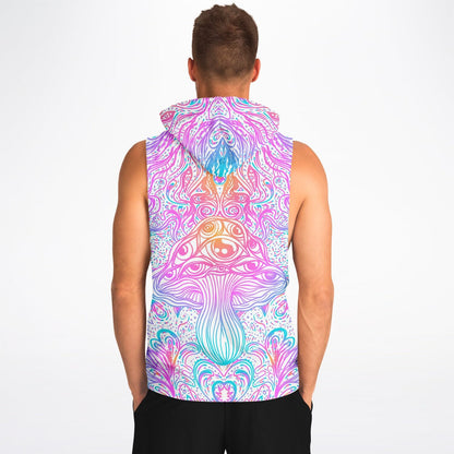 Active Mushroom Fashion Drop Armhole Hoodie
