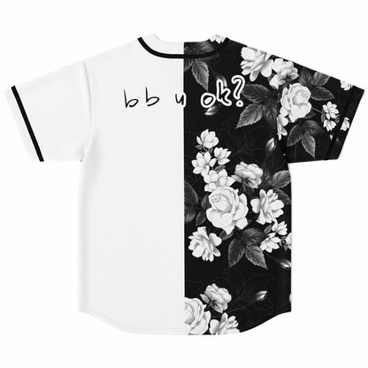 San Holo Black White Split Rave Baseball Jersey