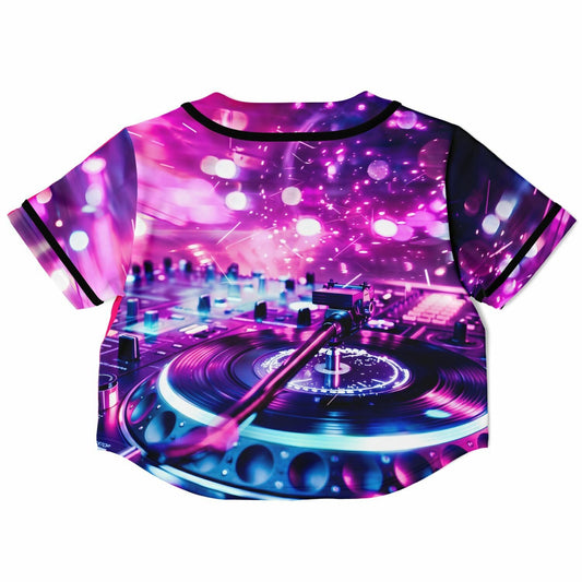 Melanie R custom Cropped Baseball Jersey