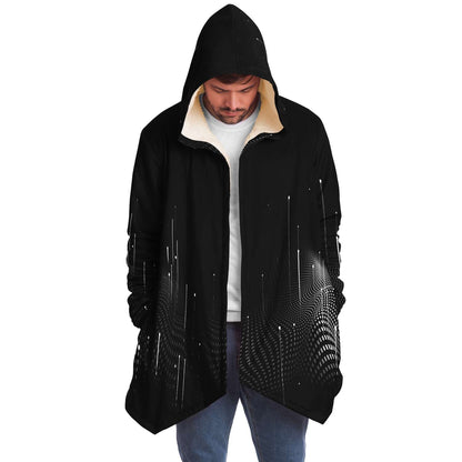 Gud Vibrations Black Halftone Dot Rave Cloak