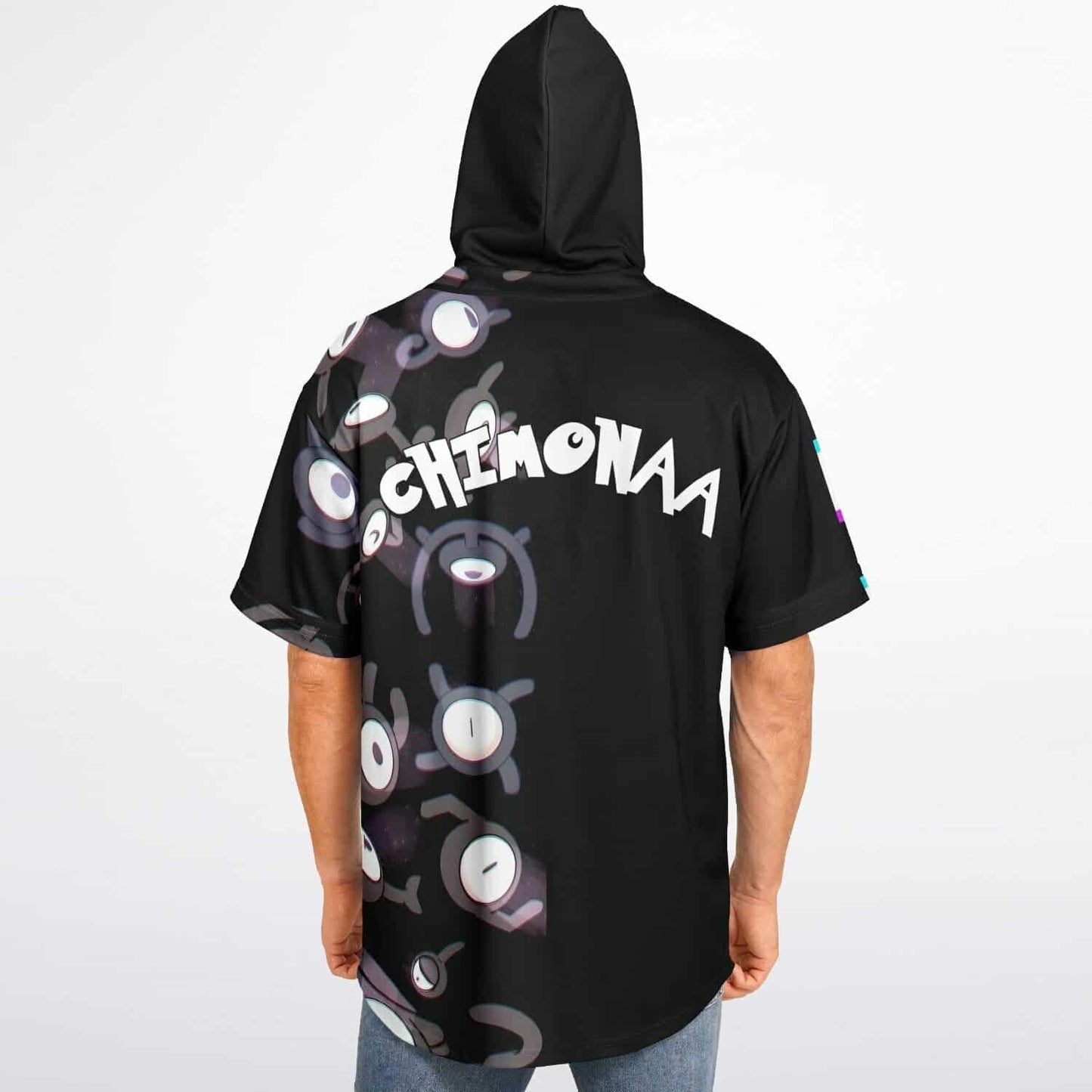 Black Rave Hooded Baseball Jersey