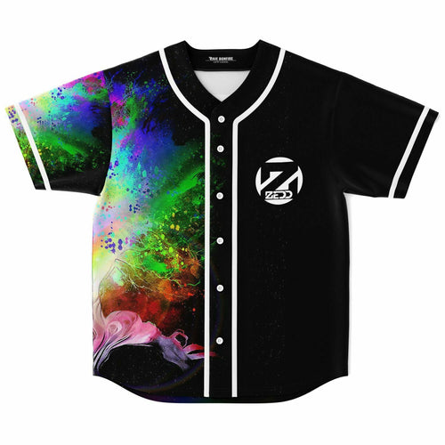 Zedd Black Explosive Colorful Rave Baseball Jersey