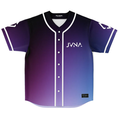 JVNA Purple Blue Minimal Gradient Rave Baseball Jersey