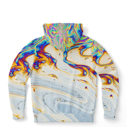 Stay Weird Rainbow Oil Slick Rave Hoodie