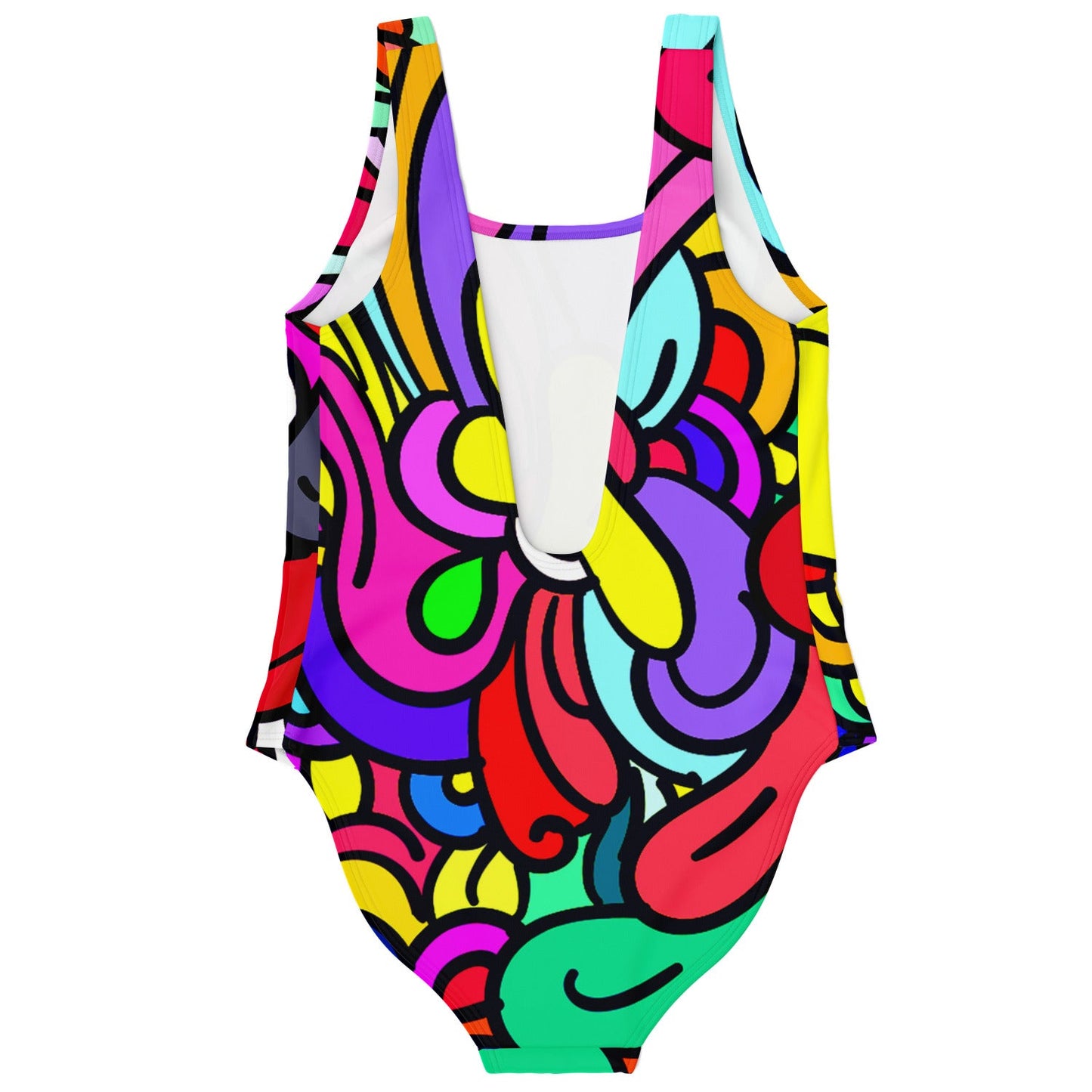 Bright Rainbow Bold Abstract Rave Swimsuit