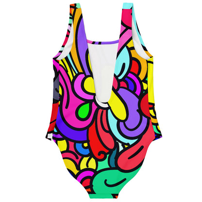 Bright Rainbow Bold Abstract Rave Swimsuit