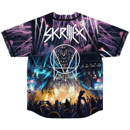 Skrillex Purple Packed Festival Rave Baseball Jersey