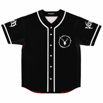 SVDDEN DEATH Black Horned Deer Rave Baseball Jersey