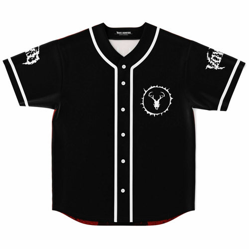 SVDDEN DEATH Black Horned Deer Rave Baseball Jersey
