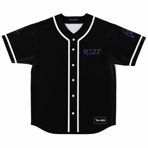 Rezz Black Wordmark Rave Baseball Jersey