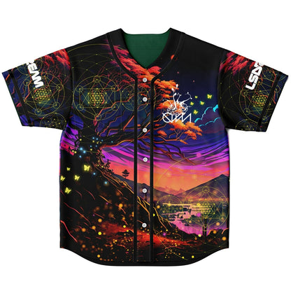 Ganja White Night Psychedelic Reversible Baseball Jersey
