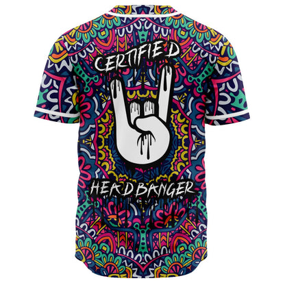 Psychedelic Mandala Rave Baseball Jersey