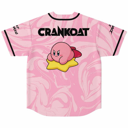 Crankdat Pink Light Liquid Marble Rave Baseball Jersey