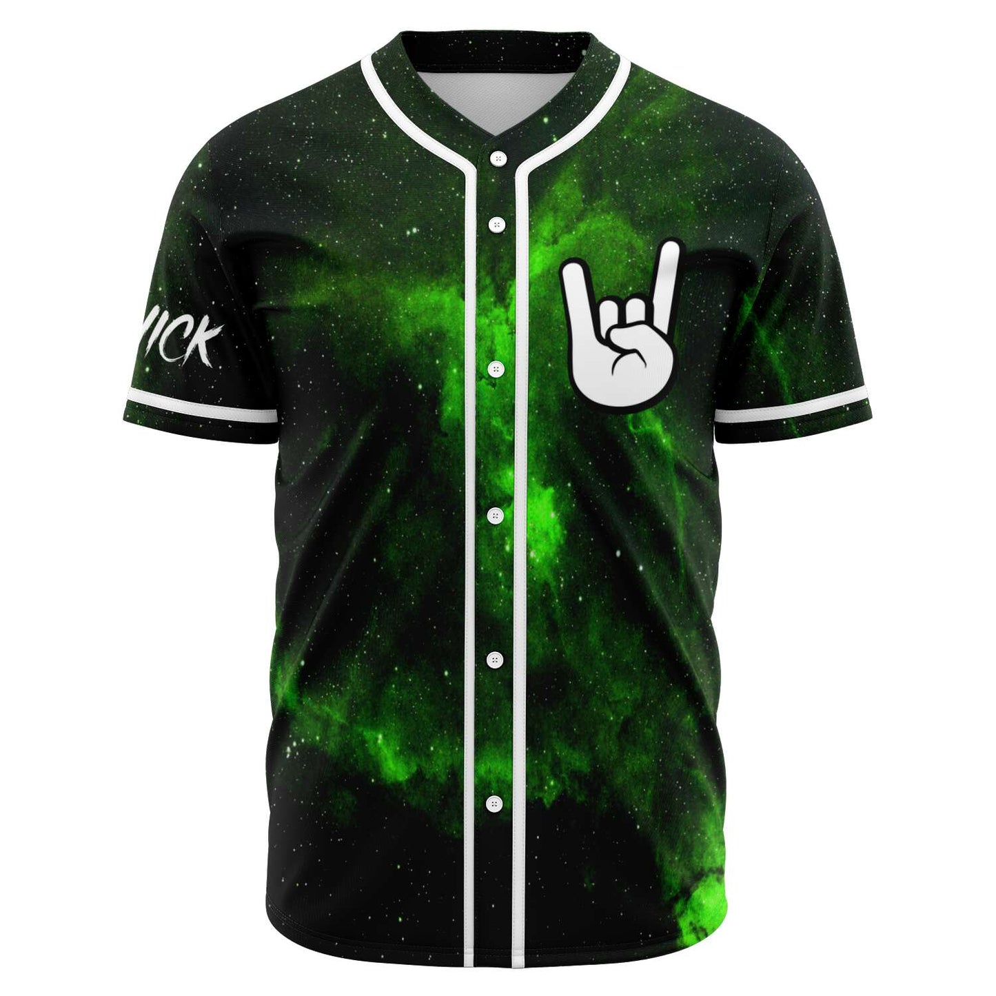 Black Neon Two Cartoon Rave Baseball Jersey