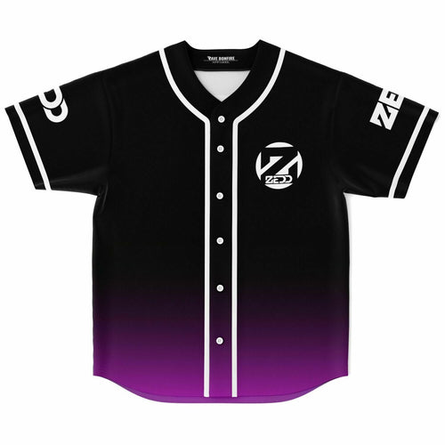 Zedd Black Purple Circular White Rave Baseball Jersey