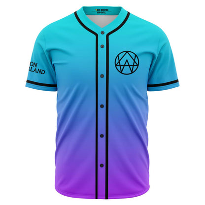 Alison Wonderland Cyan Purple Minimal Branded Rave Baseball Jersey