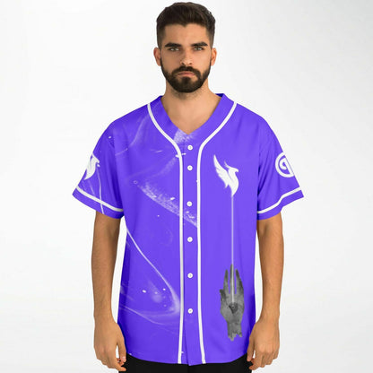 Bright Purple White Phoenix Rave Baseball Jersey