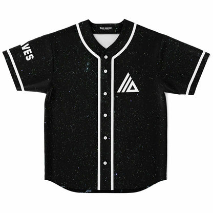 ATLIENS Black Starfield Cosmic Starry Rave Baseball Jersey
