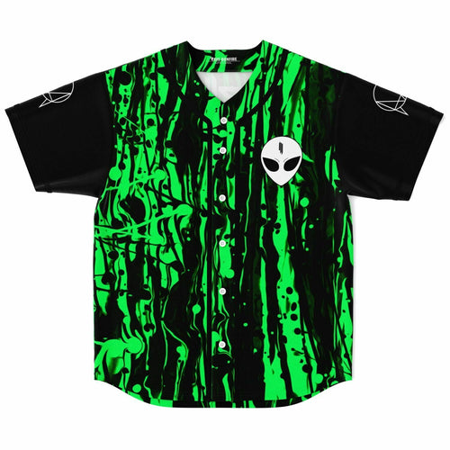 Skrillex Black Neon Green Rave Baseball Jersey