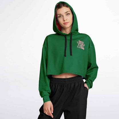 Bass Therapy in Full volume cropped hoodie