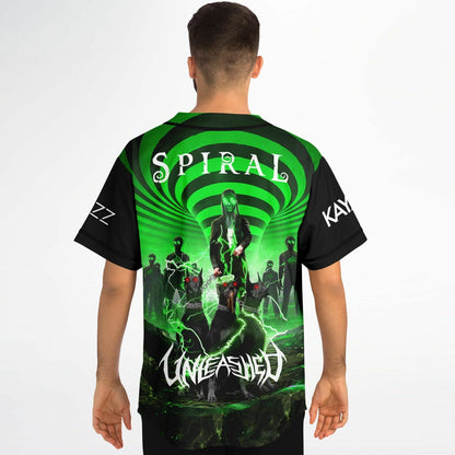 REZZ Black Green Outline Rave Baseball Jersey