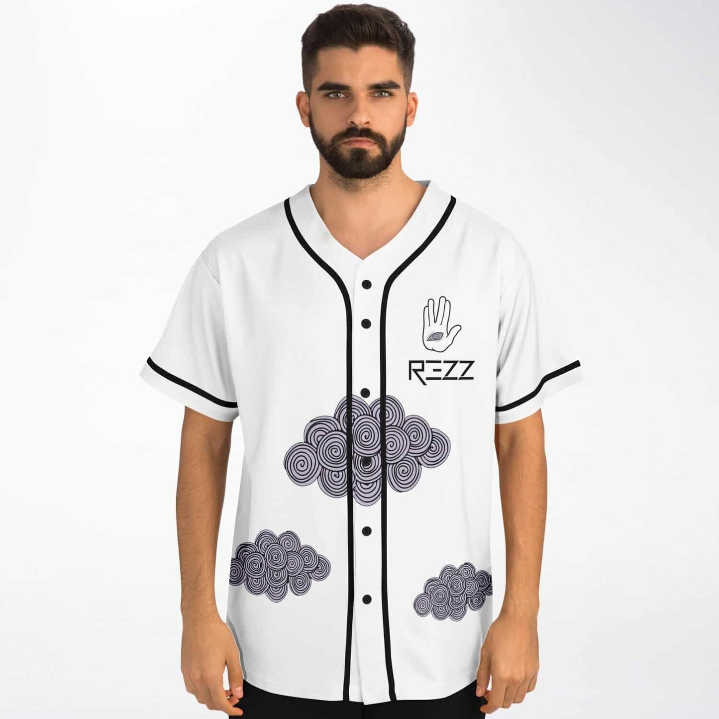 REZZ White Rave Baseball Jersey