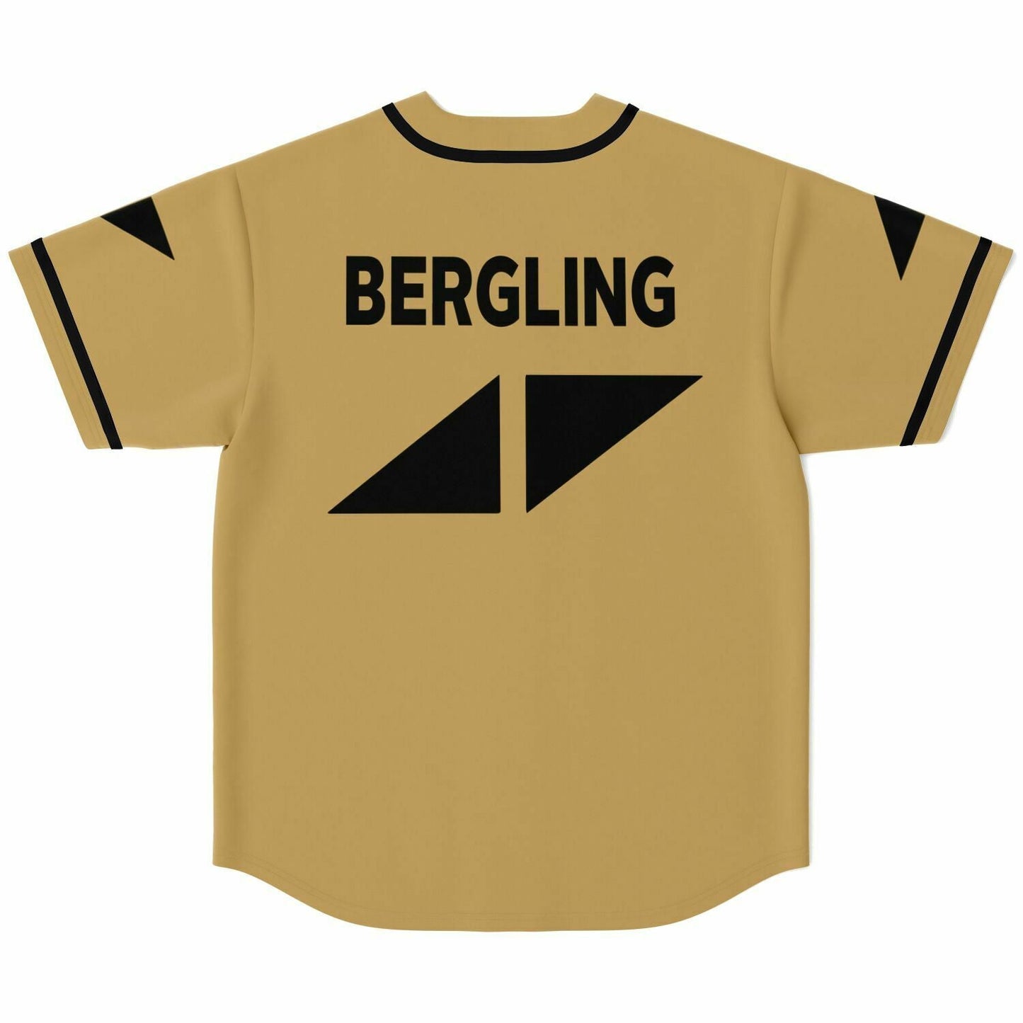Avicii Tan Wordmark Triangle Rave Baseball Jersey