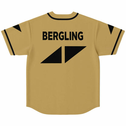 Avicii Tan Wordmark Triangle Rave Baseball Jersey